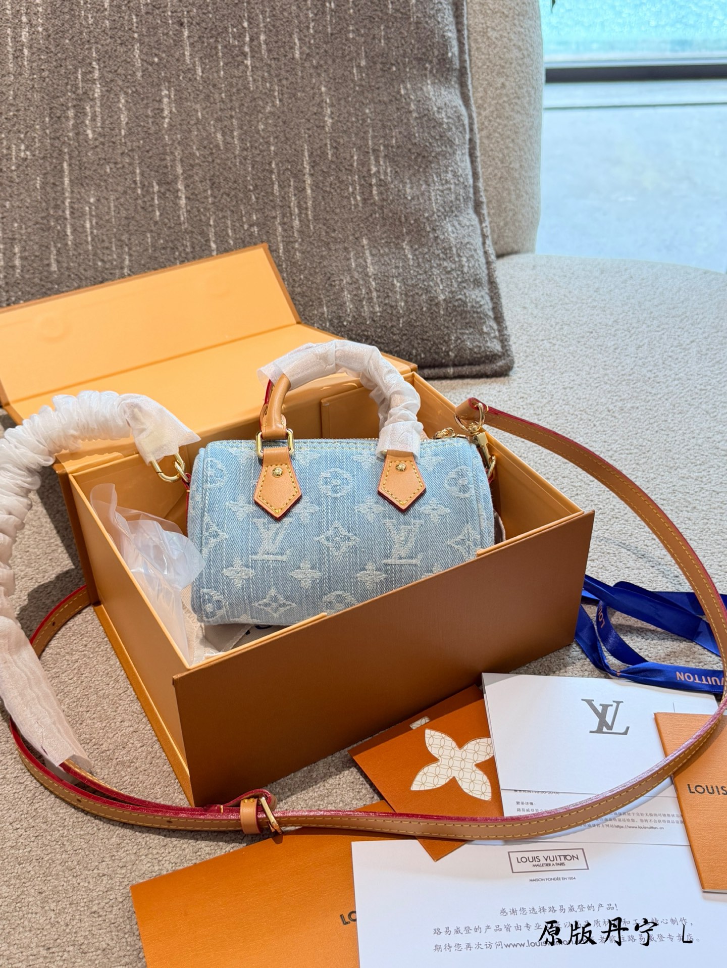 Louis Vuitton LV Speedy Denim Canvas | Luxury Designer Fashion Accessory